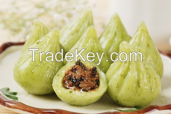 Seaweed crystal dumpling