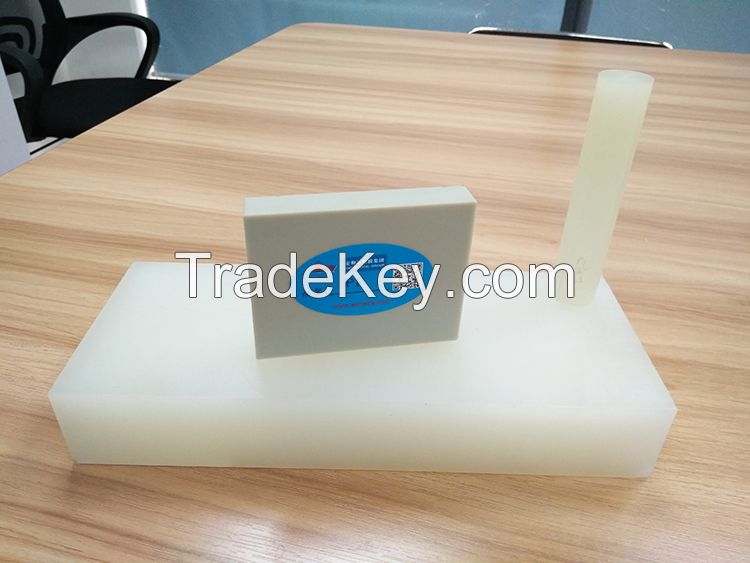 PP Plastic Sheet Rod Polypropylene Bar Plate Grey White Color 1~200mm Thick Engineering Plastics Manufacturer 