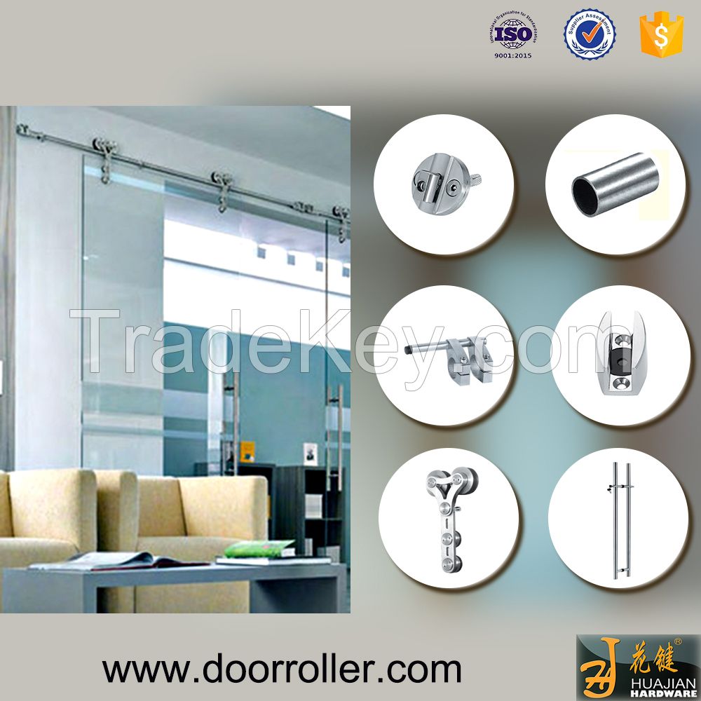 double interior sliding barn door track and hardware, heavy duty style