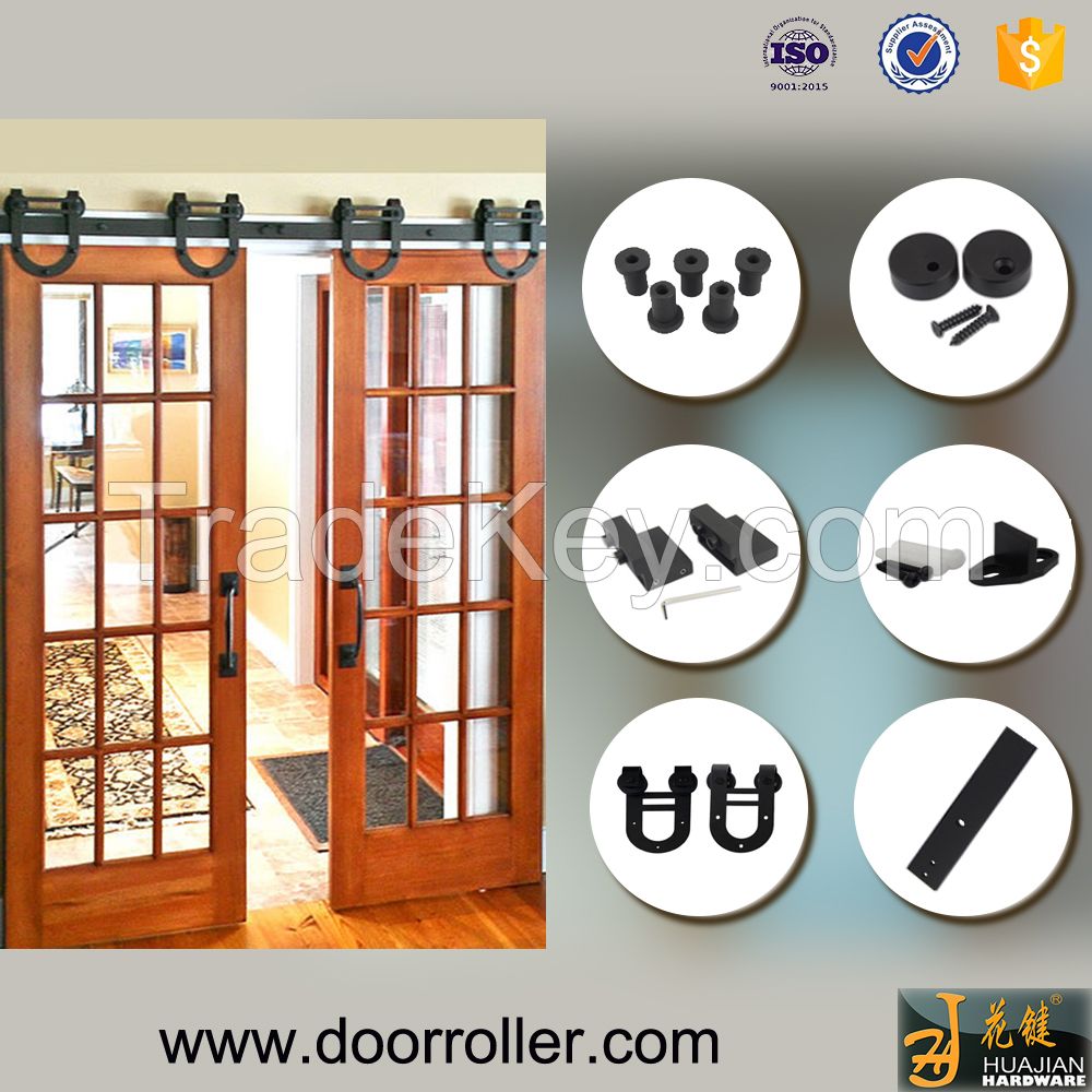 inexpensive horse shoe style bypass interior sliding door hardware