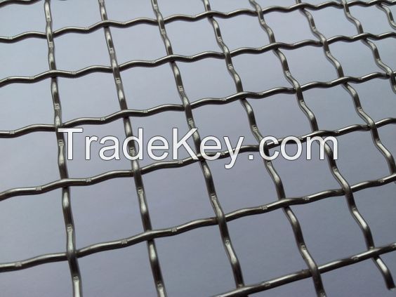 Copper/Galvanized Crimped Wire Mesh for Mining Screen/BBQ Mesh Grill