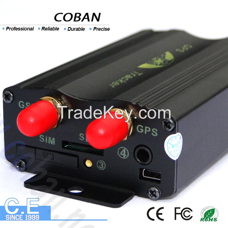 Price gps vehicle tracker tk103B with sim card free tracking software online