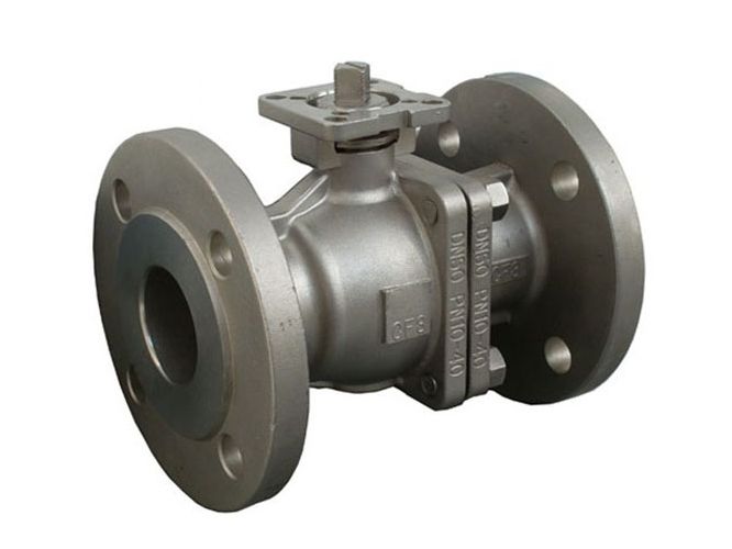 ANSI high mounting pad flanged end ball valve