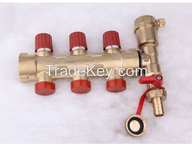 BRASS MANIFOLD FOR UNDERFLOOR HEATING MANIFOLD