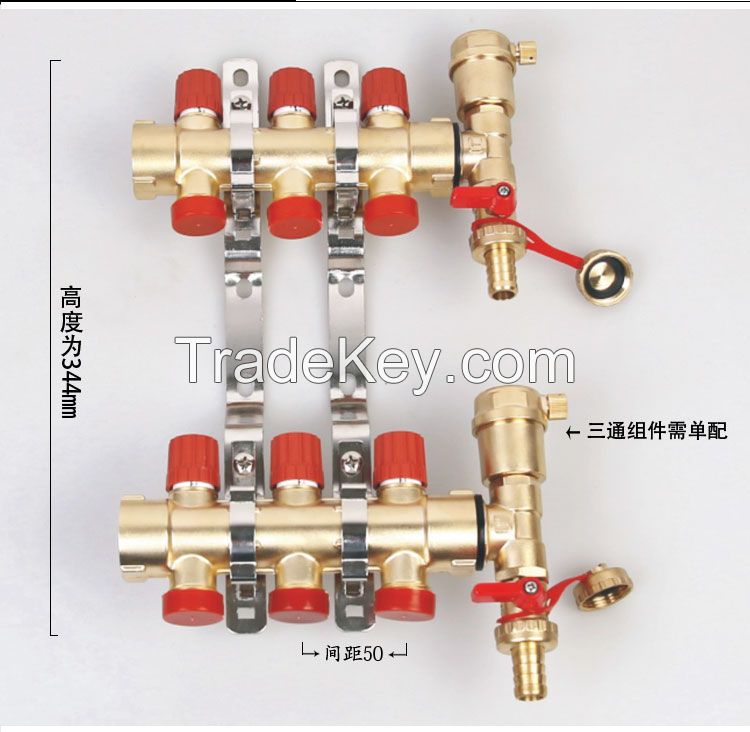 BRASS MANIFOLD FOR UNDERFLOOR HEATING SYSTEM