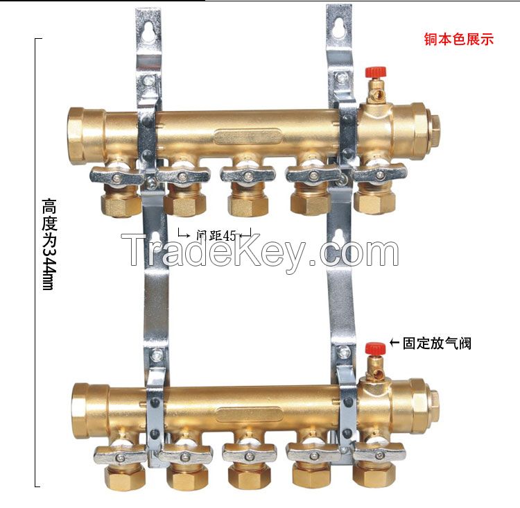 BRASS MANIFOLD FOR UNDERFLOOR HEATING SYSTEM