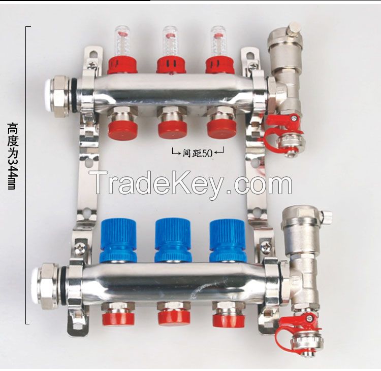 BRASS MANIFOLD FOR UNDERFLOOR HEATING SYSTEM