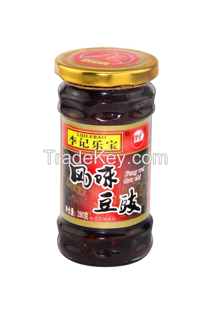 Chinese original taste fermented blank bean with chili oil, black bean