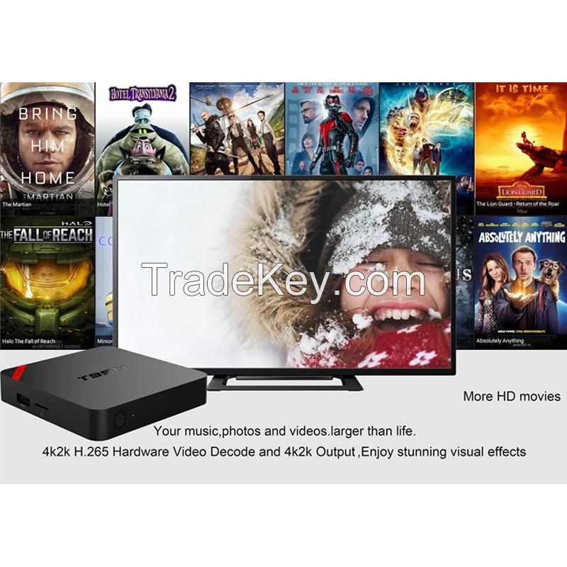 Android TV Box Amlogic S905 Android 5.1 1G/8G WiFi 4K Kodi 16.0 Loaded Add-Ons 1080i/p Set Top Box Smart TV BOX T95N