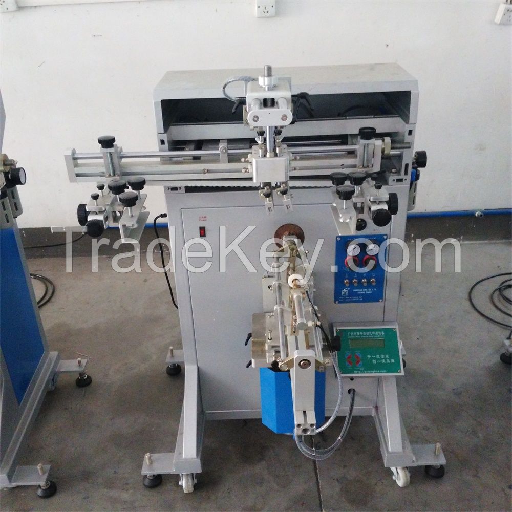 Hot Sale Multi-function Pneumatic Cylindrical Screen Printing Machine 