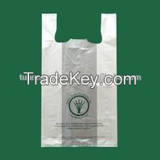 Custom printed plastic HDPE T-shirt bag/vest bags