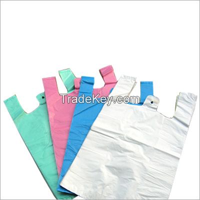 T-Shirt Bag for supermart / Nice full color printing shopping bag