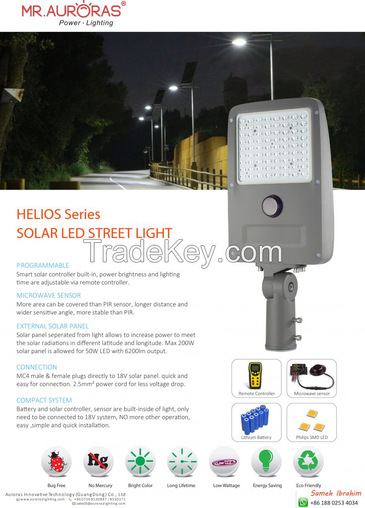 HELIOS solar street light