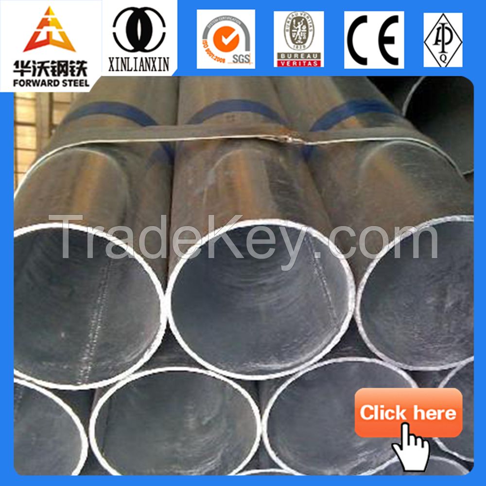 pre galvanized round steel pipe steel tube steel pipe manufacturer ASTM galvanzied steel pipe