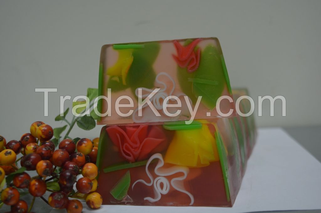 Handmade Natural soap ROSE WITH FIGURES