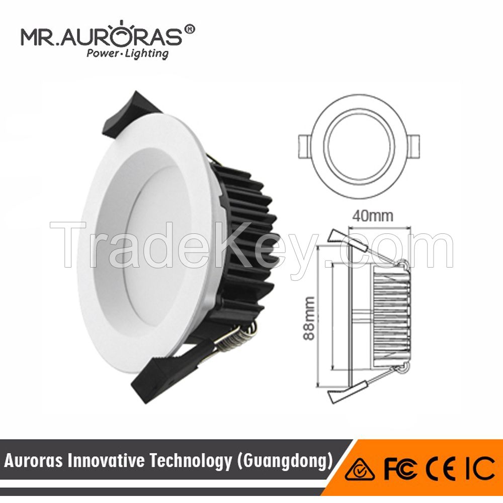 New design ceiling recessed IP44 dimmable LED downlight