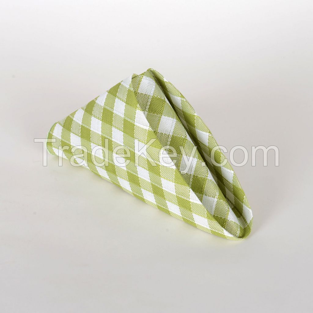 Green Checkered Napkins at Your Wedding Linen