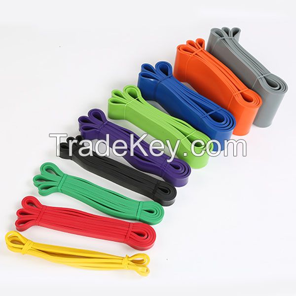 Latex exercise resistance yoga band Power elastic resistance loop band