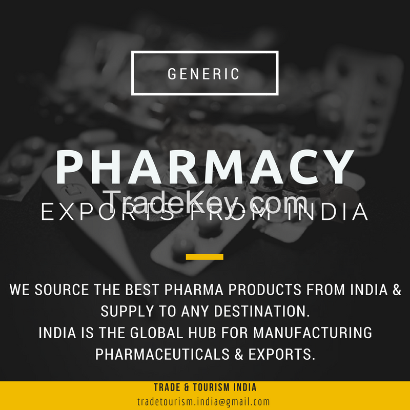 Pharmaceutical Manufacturing & Exports, Generic Medicines Supply.