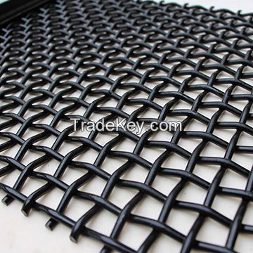 Lock crimp woven wire screen media in America market made in China for mining quarry aggregate