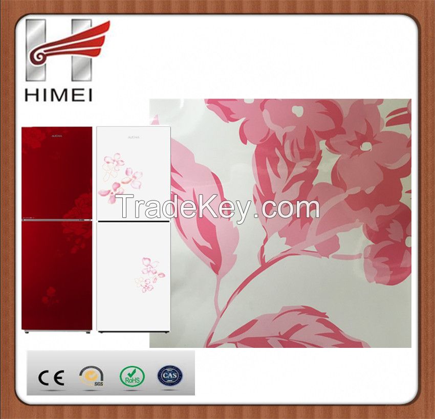 Flower film coated metal laminated steel sheet for refrigerator