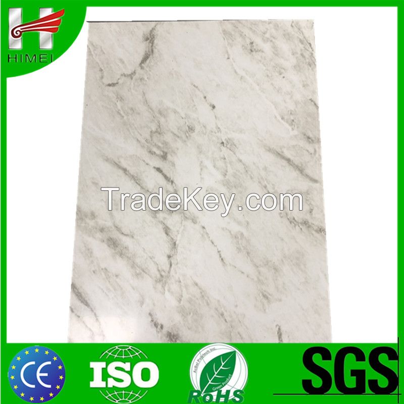 Marble grain film laminated metal sheets for building panels