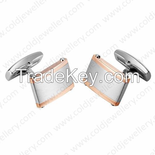 Stainless steel cufflinks