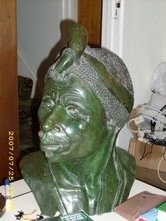 Verdite Statue Face