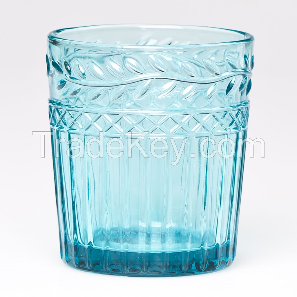 High quality cheap glass cup cheap drinkware colorful tumbler