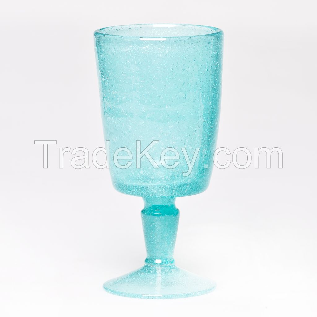 New wholesale gradient red wine glass cup manufacturer color glass cup for decoration