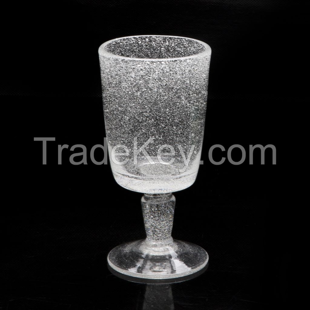 New wholesale gradient red wine glass cup manufacturer color glass cup for decoration