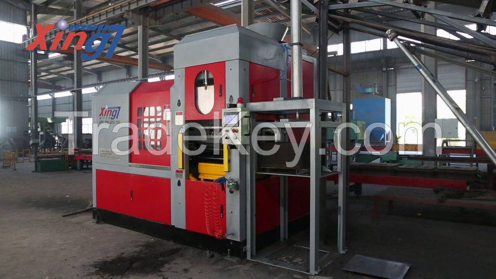 Horizontal parting flaskless molding casting machine