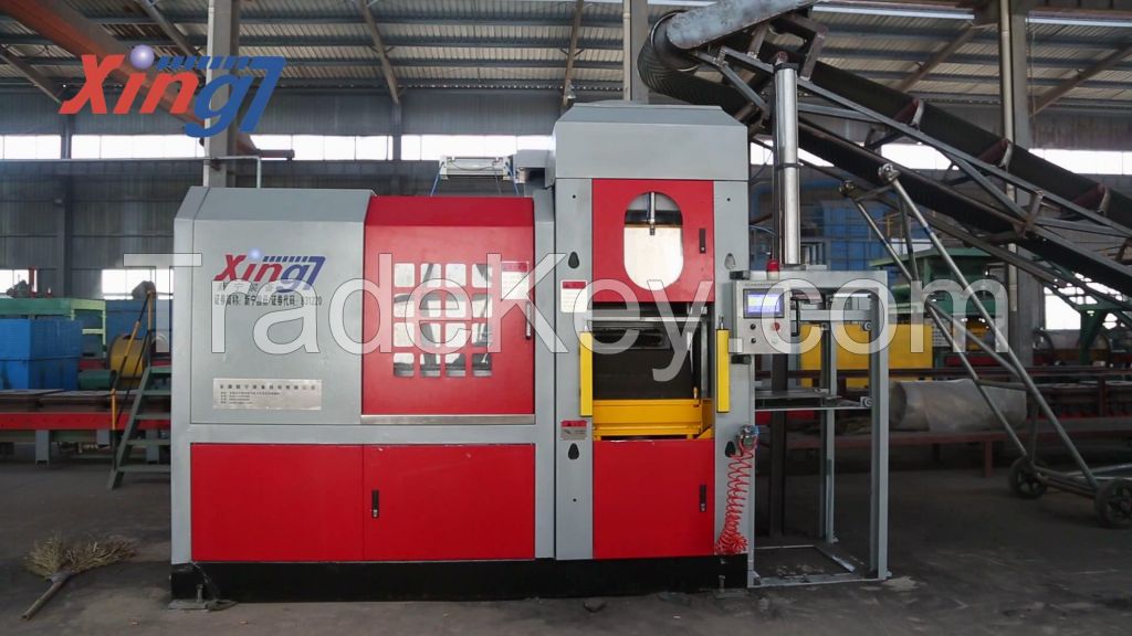 Horizontal parting flaskless molding casting machine