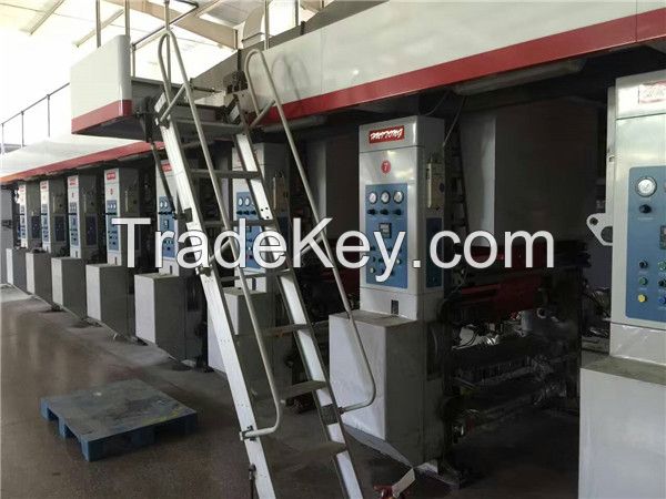 Used of 8 Color Rotogravure Printing Machine Printing Press Gravure Pr