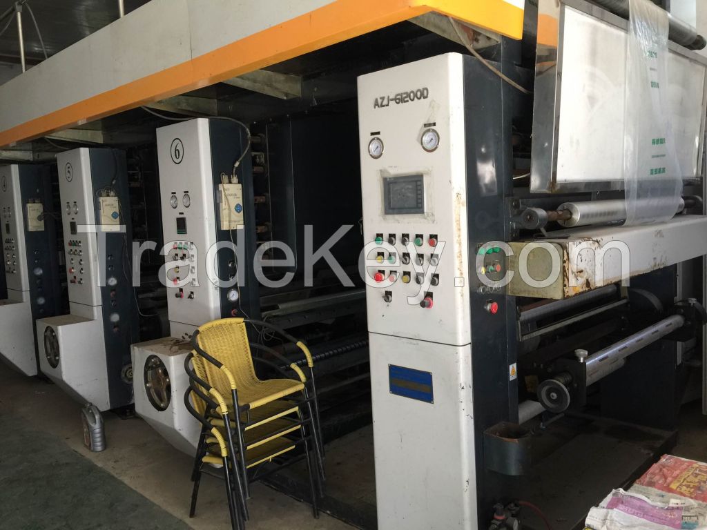 Used of High Speed 8 Color Rotogravure Printing Press