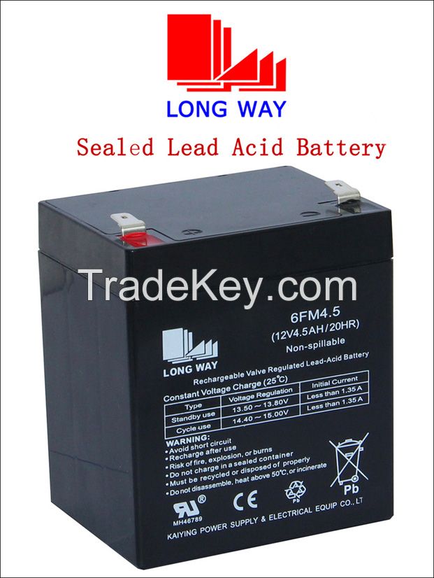 12V4.5Ah vrla battery for electronic usage