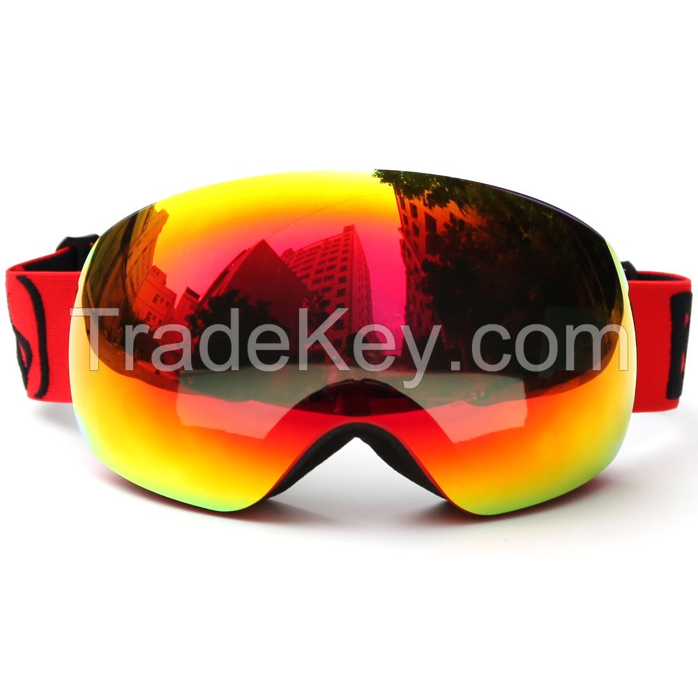 Latest Professional Black Adult Ski goggles 