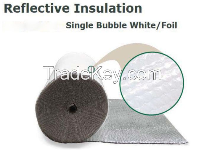 White Single Bubble Reflective Foil Insulation Heat Insulation Building Material for USA Market