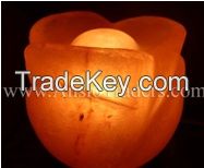 Fancy Rose Shape Salt Lamp - 6"x5"