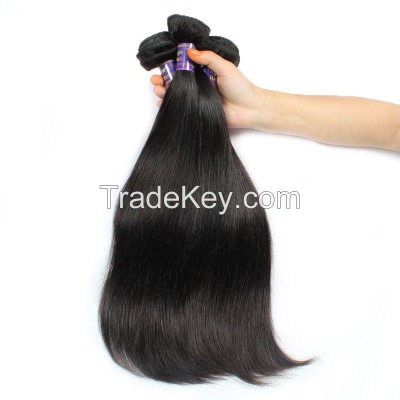 Brazilian virgin straight hair xox remy hair products 100% human hair weaves 3 pcs/a lot ,grade 5A, freeshipping