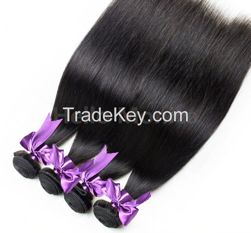 Brazilian virgin straight hair hello monica remy hair products 100% human hair weaves 3 pcs/a lot ,grade 8A, freeshipping