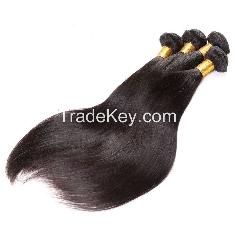 Brazilian Virgin Hair Straight 3 Bundles Brazilian Straight Remy Hair Weave 7A Unprocessed Straight Human Hair Extension