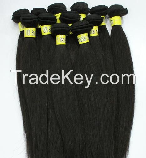 100% unprocessed Brazilian virgin hair straight human hair weaves 3bundles 100g/3.5oz per pcs remy hair products no shedding