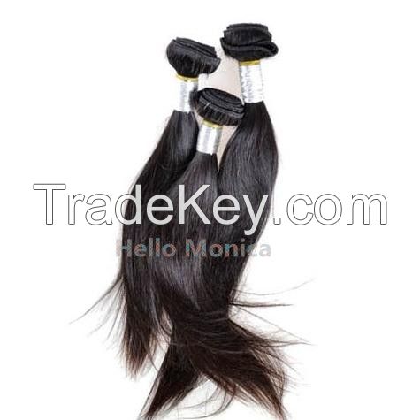 100% Human Hair Weaving Brazilian Virgin Remy Hair Silky Straight Remy Bundles Cheap Hair Extensions Hair Weave