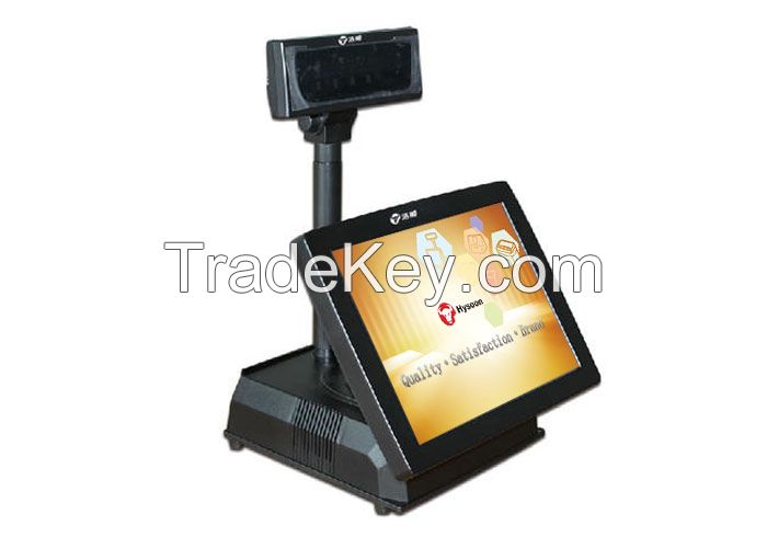 External Adapter Epos Retail Systems , PC Pos Touch Screen Cashier Machine 1024*768 Resolution