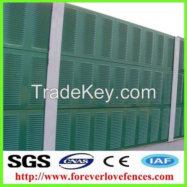 galvanized steel soundproof highway acoustic panel for noise barrier, road barrier