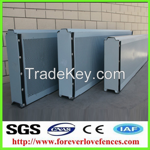 galvanized steel soundproof highway acoustic panel for noise barrier, road barrier