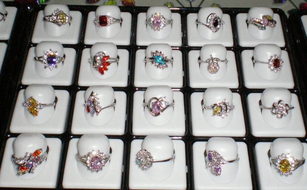 CZ Flower Rings