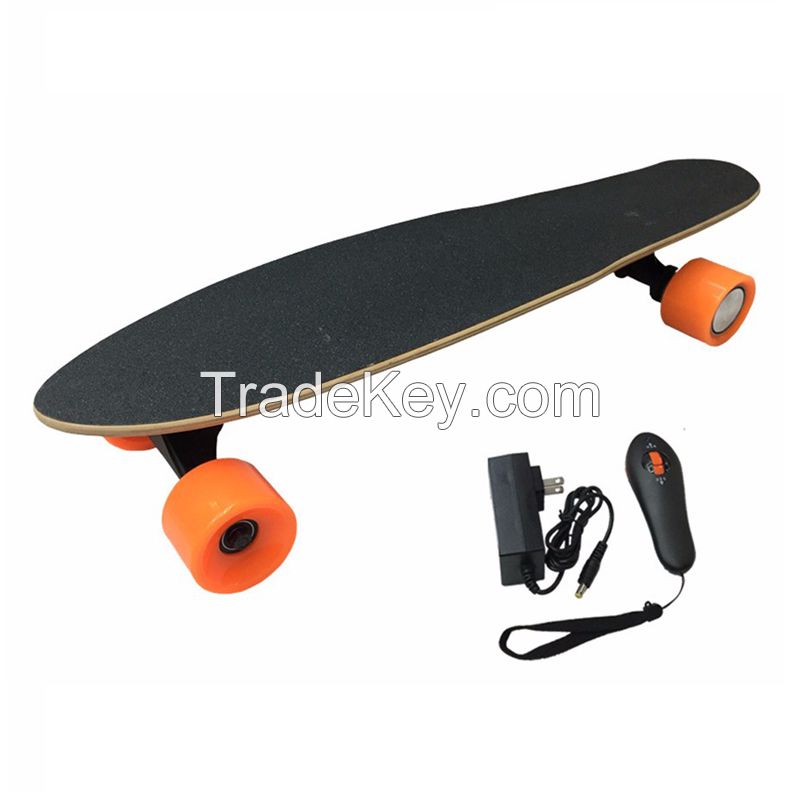 electric skateboard 4 wheel, remote control 18km/h rechargeable battery electric skateboard