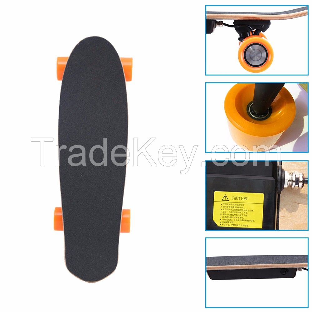 electric skateboard 4 wheel, remote control 18km/h rechargeable battery electric skateboard